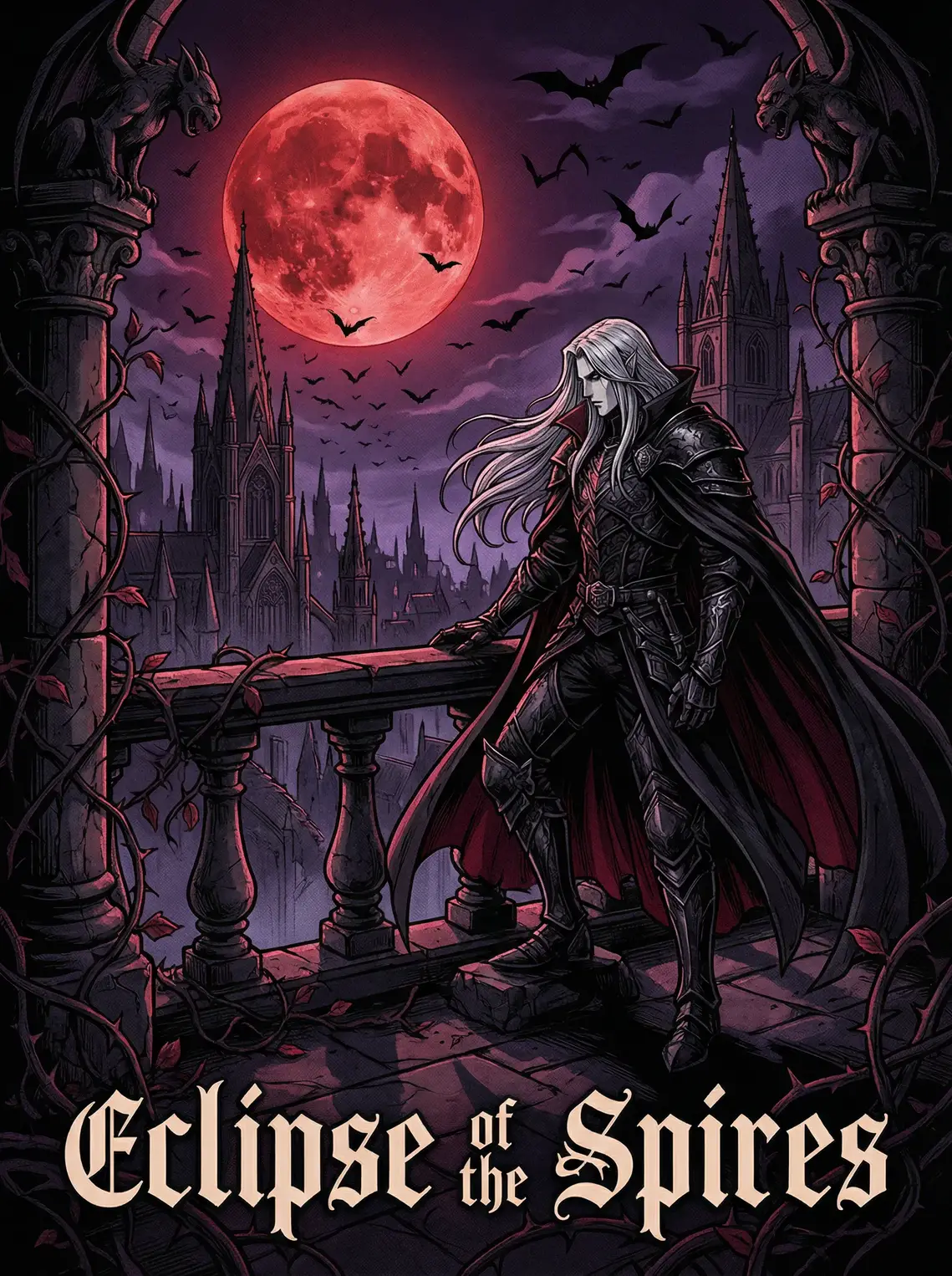 同人动漫 尖塔之蚀 暗黑哥特动漫封面