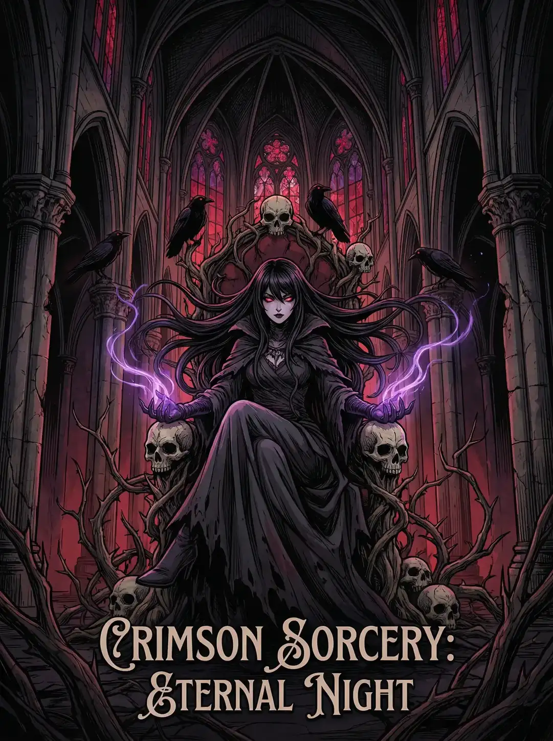 同人动漫 绯红魔典 暗黑哥特动漫封面